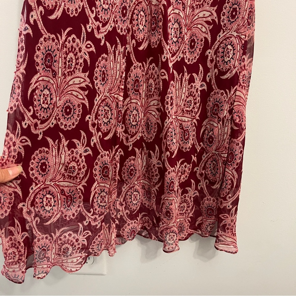 90’s Vintage I.C.E. Paisley Midi Dress - Picture 6 of 9